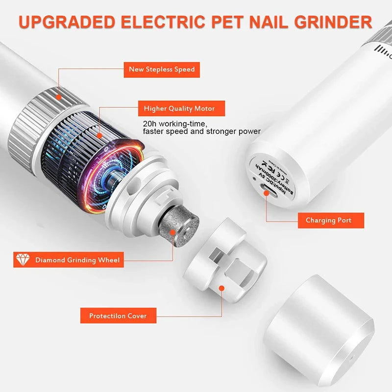 Professional Electric Painless Dog Nail Grinder