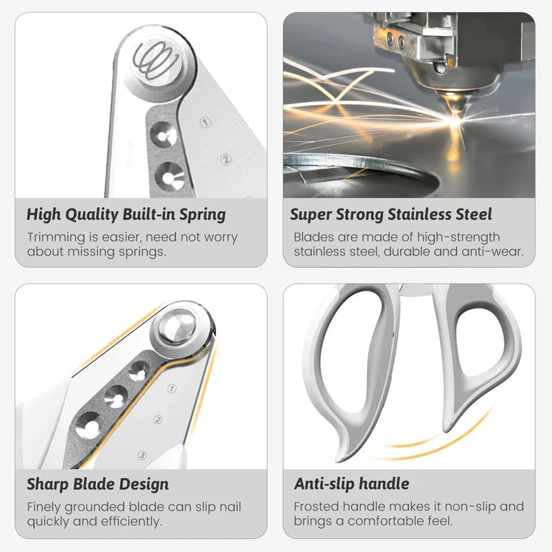 Professional Pet Nail Clippers with 3 Cutting Holes