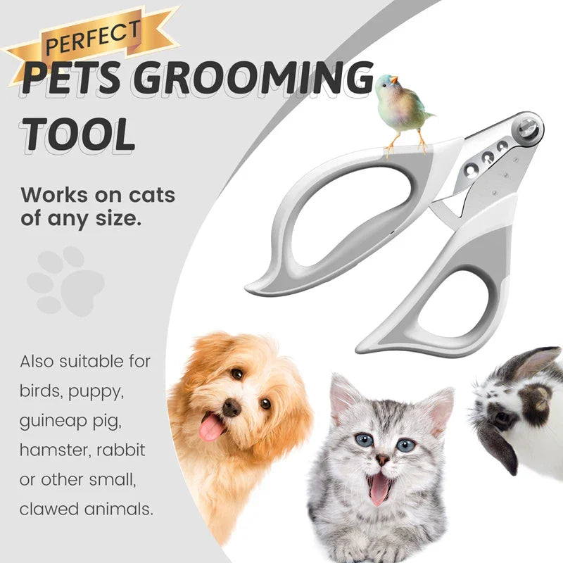 Professional Pet Nail Clippers with 3 Cutting Holes