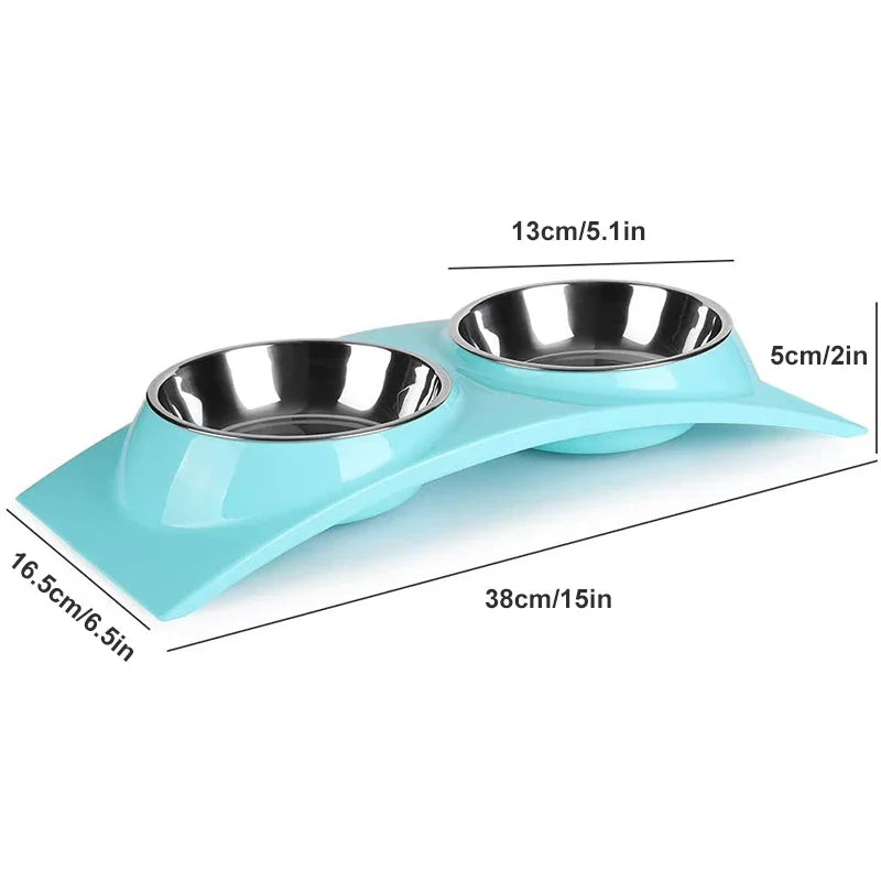 Elevated Double Dog Bowl with Stand