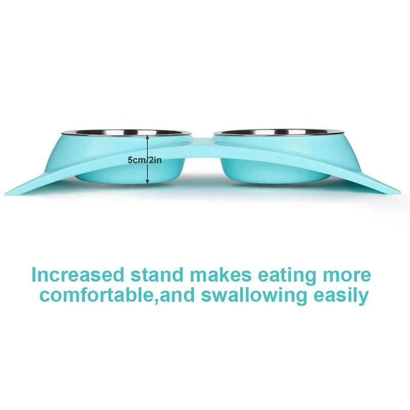 Elevated Double Dog Bowl with Stand