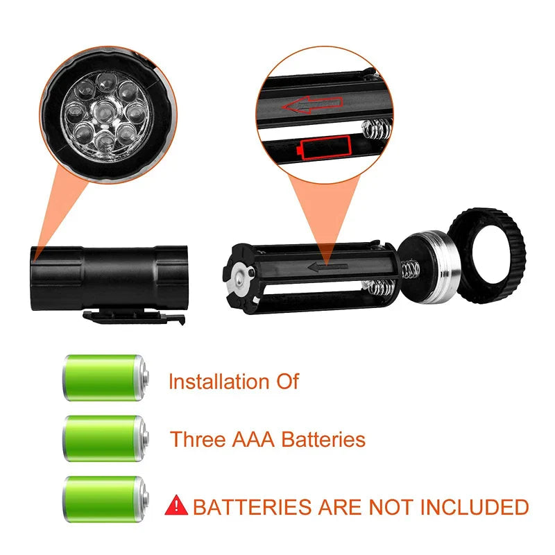 Retractable Dog Leash with Poop Bag Holder & Flashlight