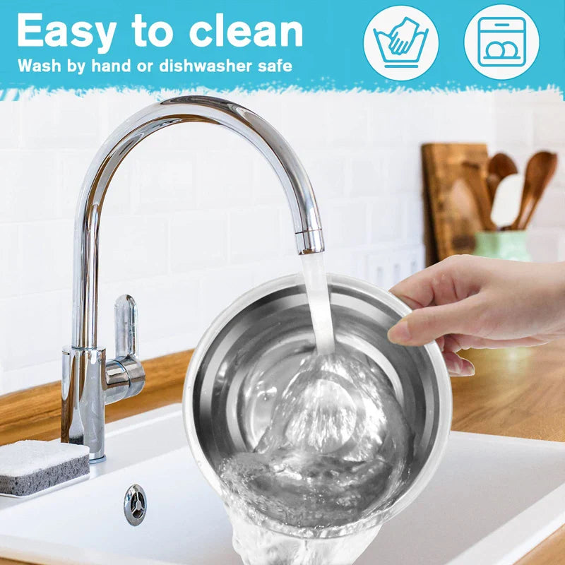 Stainless Steel Double Dog Bowls For Dogs and Cats