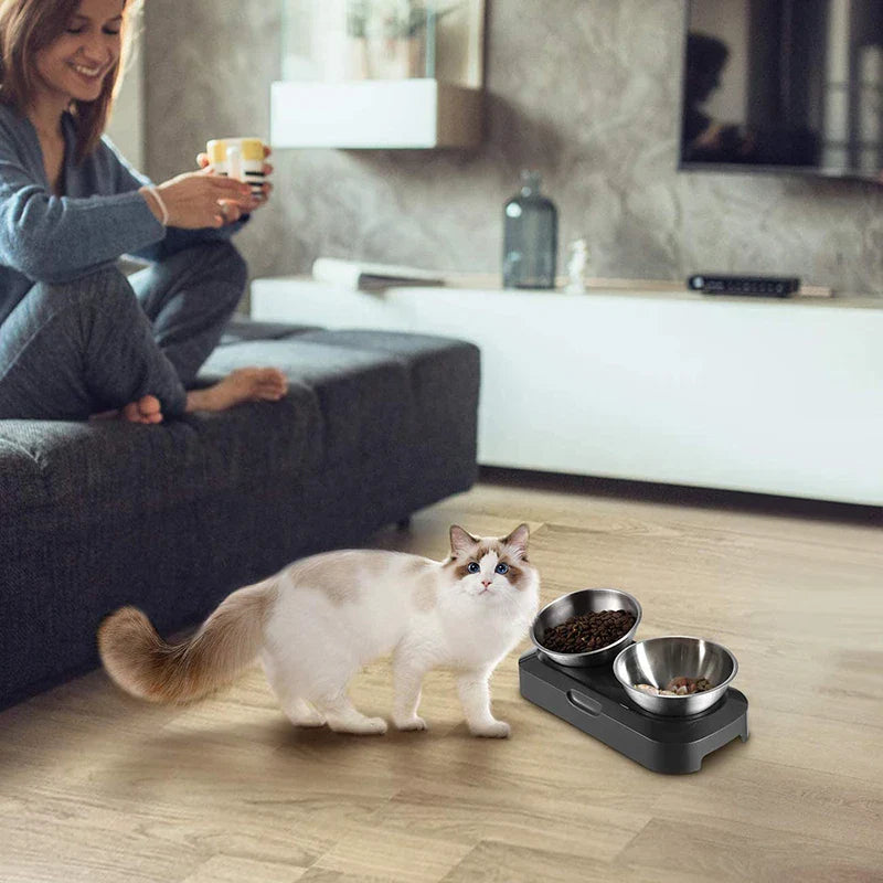 Adjustable Elevated Stainless Steel Feeder