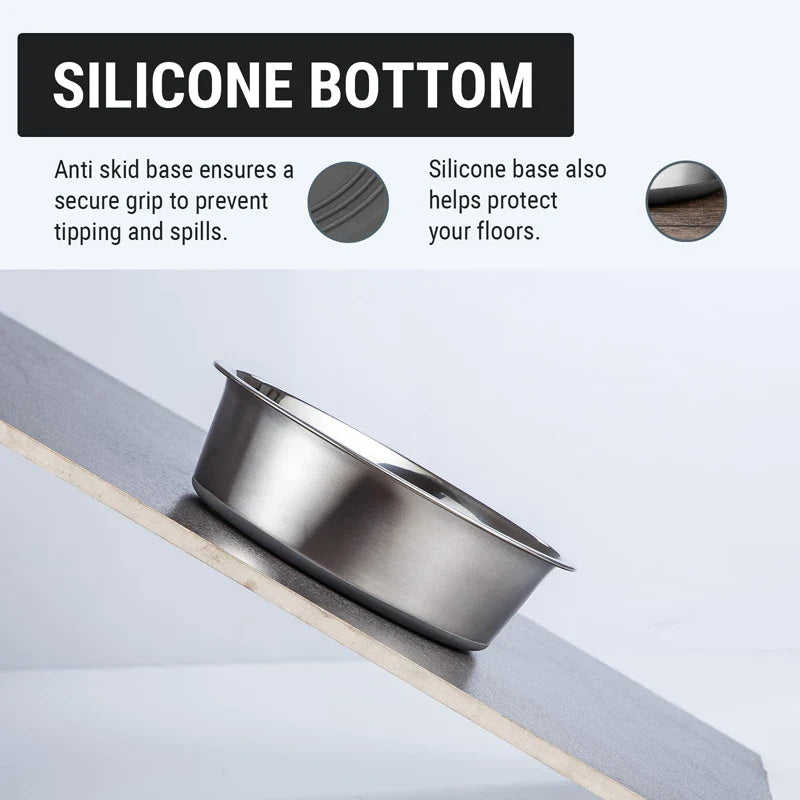 Non-Slip Stainless Steel Dog Bowl
