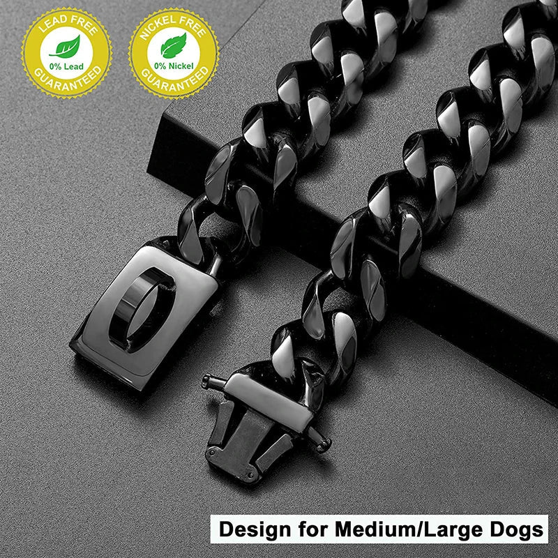 Strong Cuban Link Dog Choke Collar