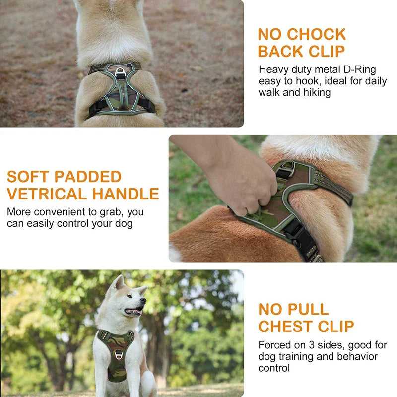 Tactical No Pull Dog Harness