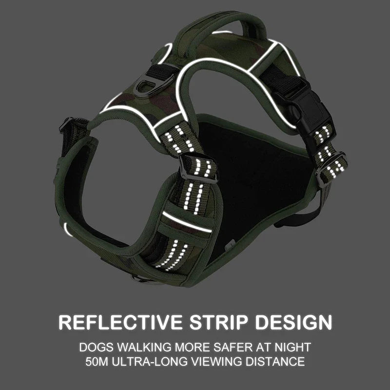 Tactical No Pull Dog Harness