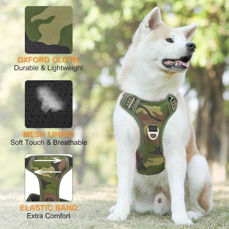 Tactical No Pull Dog Harness