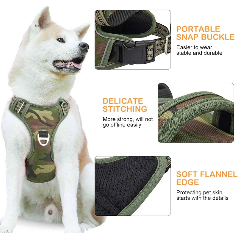 Tactical No Pull Dog Harness