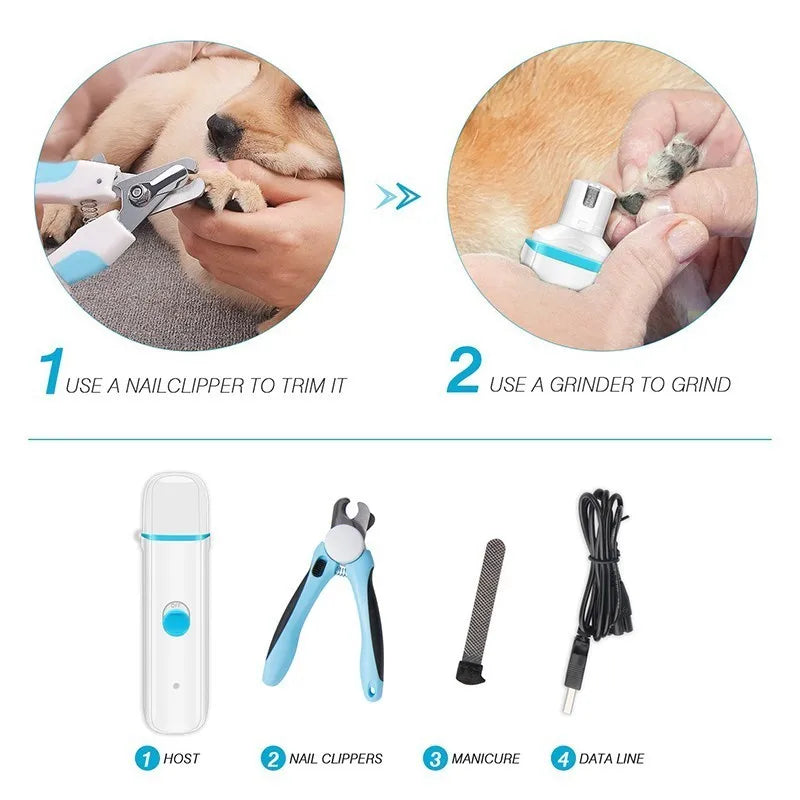 Ultra-Quiet Electric Pet Nail Grinder Set