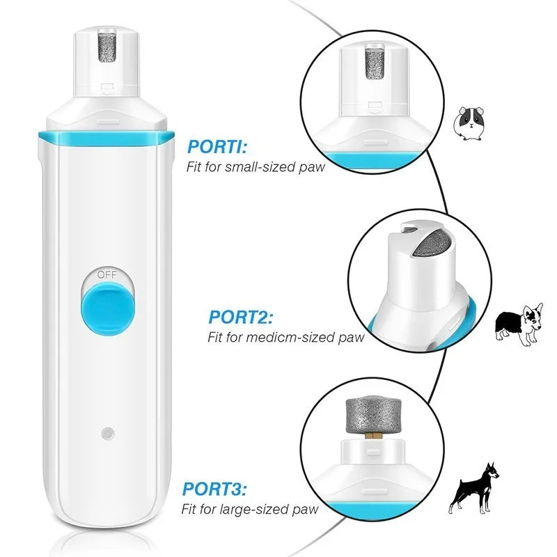 Ultra-Quiet Electric Pet Nail Grinder Set