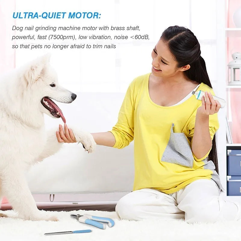 Ultra-Quiet Electric Pet Nail Grinder Set