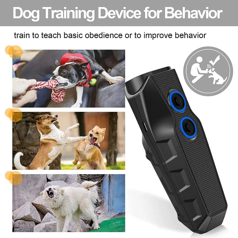 Ultrasonic Dog Repeller with LED Flashlight