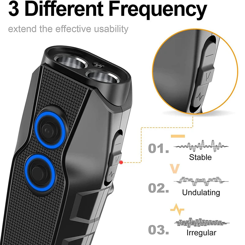 Ultrasonic Dog Repeller with LED Flashlight