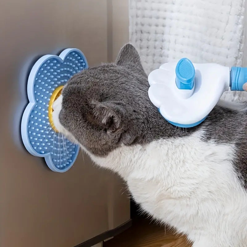 Adorable Licking Pad: Sunflower Shape Silicone Pet Treat Mat