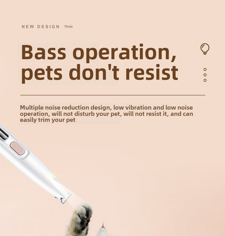 Waterproof LED Light Dog & Cat Foot Shaver