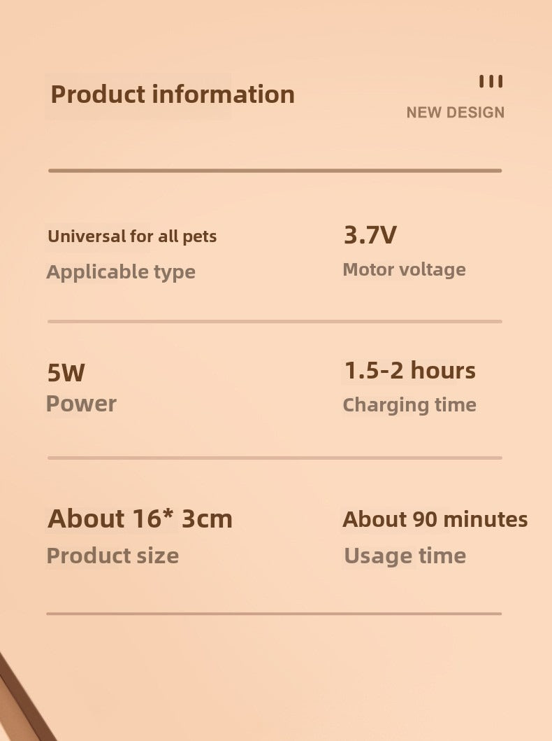 Waterproof LED Light Dog & Cat Foot Shaver