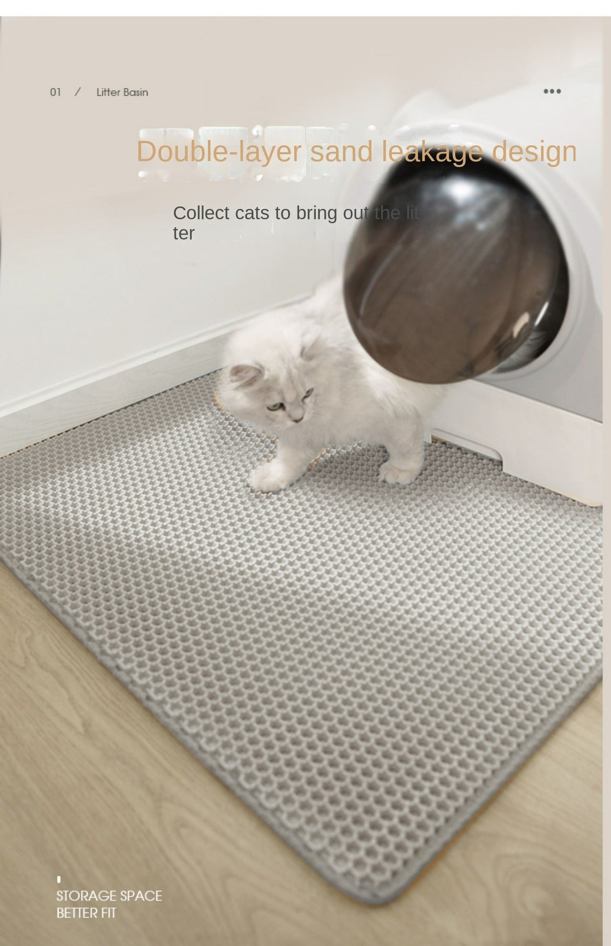 Oversized EVA Cat Litter Pad