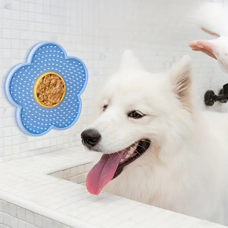 Adorable Licking Pad: Sunflower Shape Silicone Pet Treat Mat