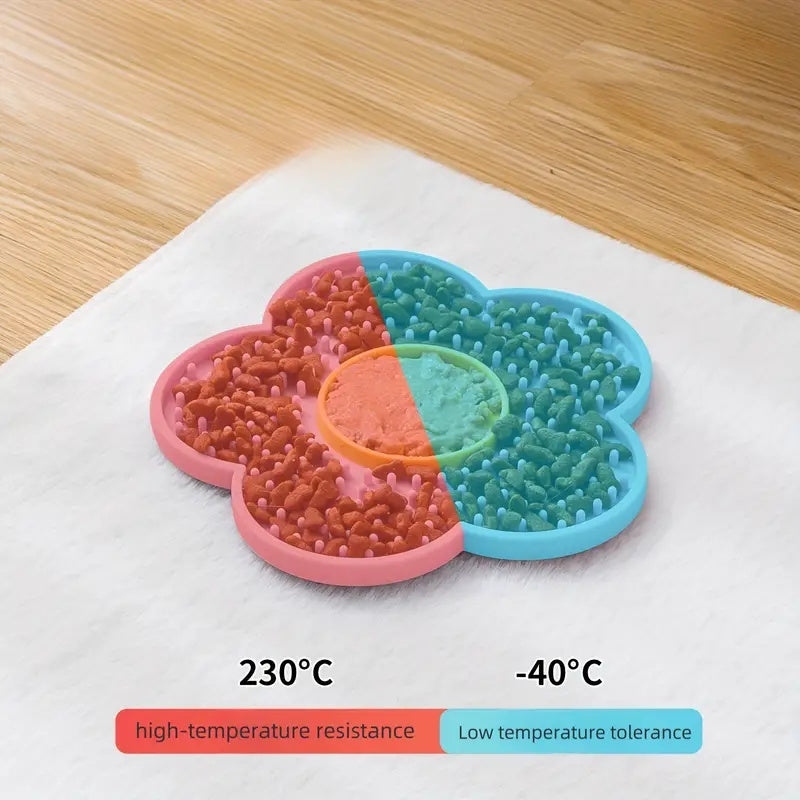 Adorable Licking Pad: Sunflower Shape Silicone Pet Treat Mat