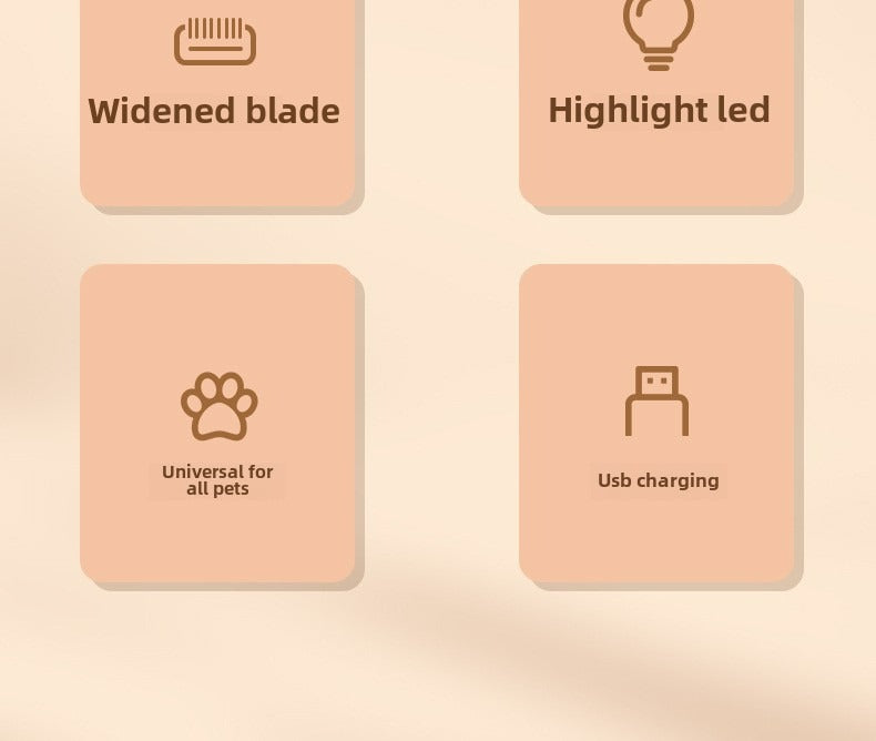 Waterproof LED Light Dog & Cat Foot Shaver