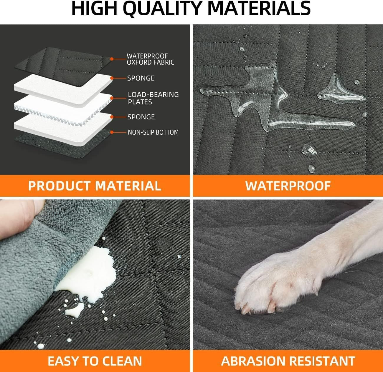 Universal Waterproof Dog Seat Cover for Back Seat