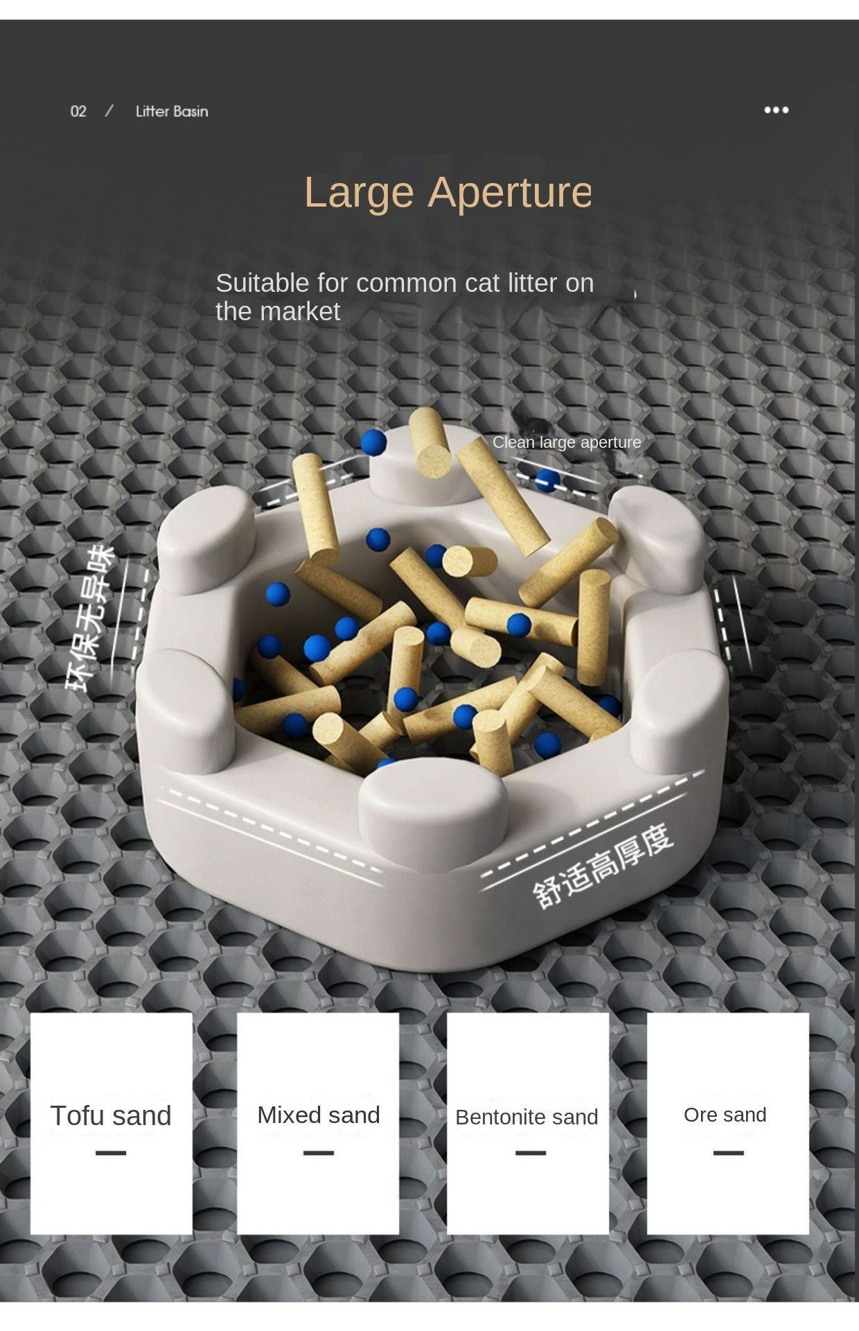 Oversized EVA Cat Litter Pad