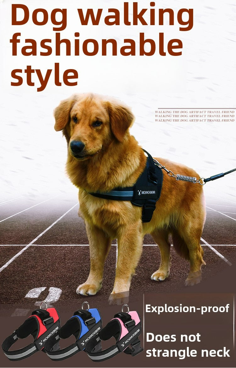 Anti-Burst Dog Chest Strap for Small & Medium Dogs