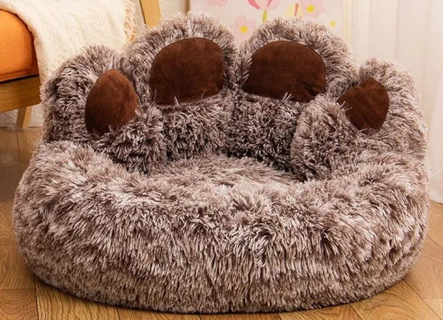 Soft Fluffy Bed For Cats Dogs Paw Pet Pal