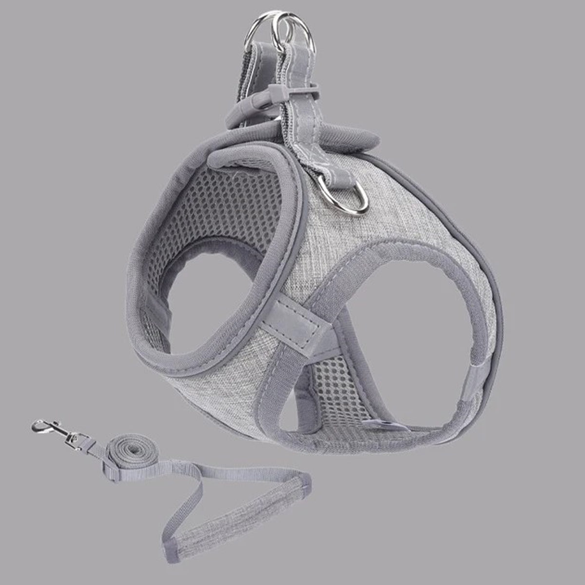 Reflective Step-In Dog Harness Leash Set